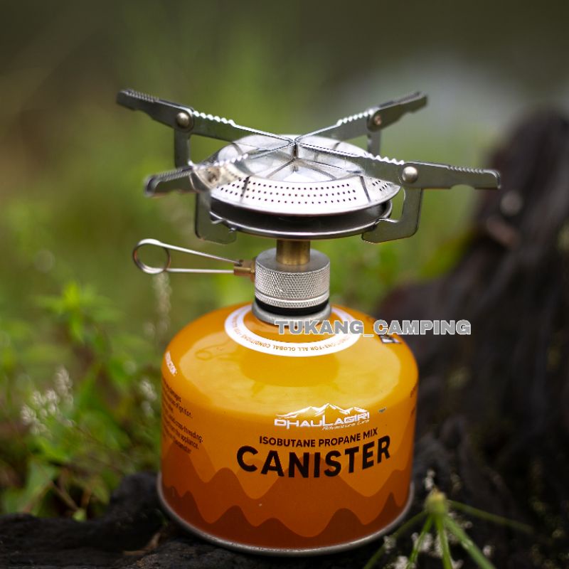 kompor Ultralight Lipat kaki Lebar fremium - kompor camping ultralight kaki lebar + gas portable min