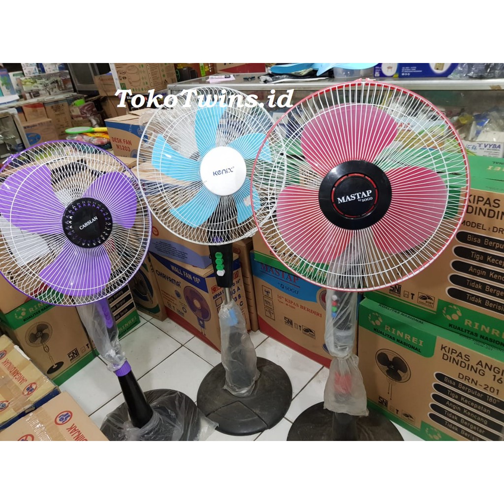 Stand Fan Kipas Angin Berdiri Mastap 16 Inch Top Quality Gosend Same Day Shopee Indonesia