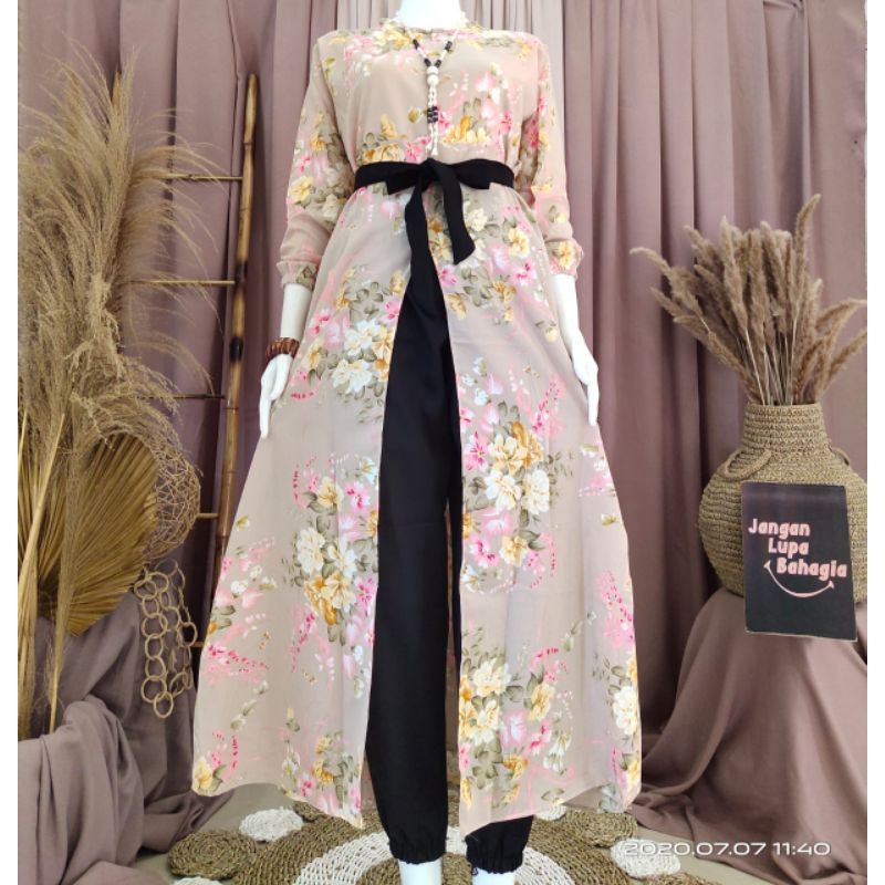 Setelan gamis + celana