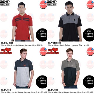 Pakaian Baju  Kaos  Polo Shirt Kerah Pria  Cowok Distro 