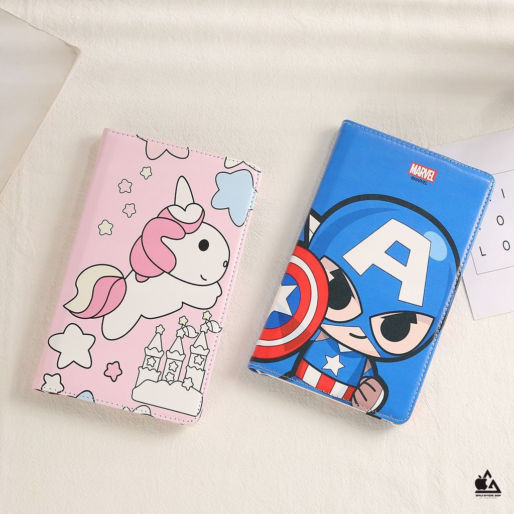 Book Cover Motif Super Hero Disney SAMSUNG TAB A8 10.5 2022/ X205 TAB S8+ 5G 12.4 TAB S7 FE 5G 12.4 TAB T295  TAB A8 2019 t225  a7 lite s6 lite TAB P205 /A8 S PEN TAB T505 /A7 10.4 2020  Sarung Rotary Motif Super Hero Kartun Disney