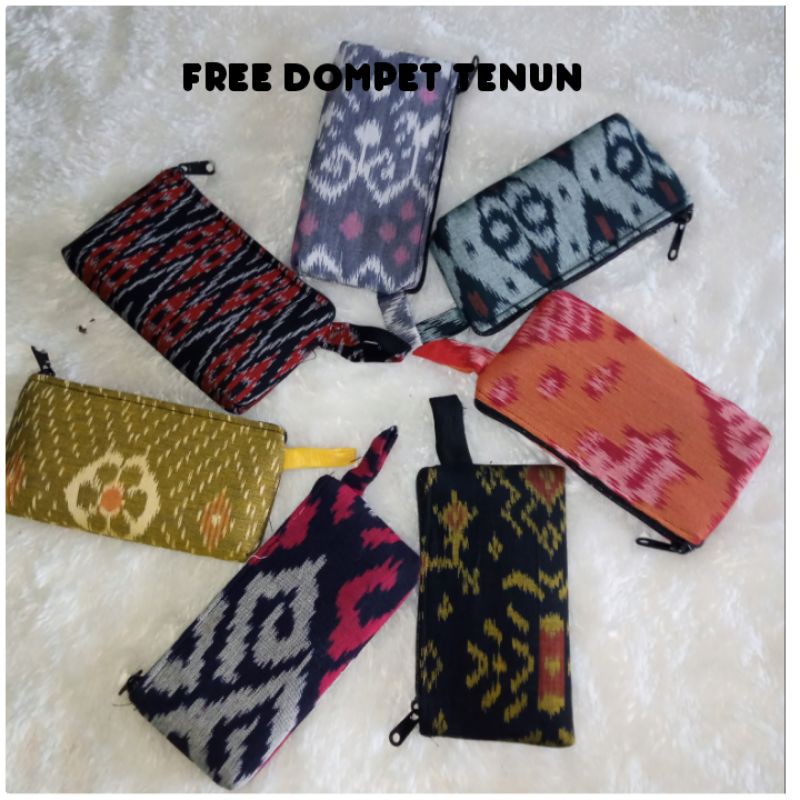 (FREE DOMPET TENUN)TAS TENUN SELEMPANG ETNIK BAHAN BLENGKET