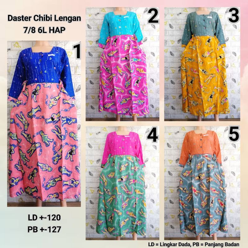 DASTER CHIBI LENGAN 7/8 JUMBO 6L HAP BUSUI FRIENDLY BU TEJO IKTCT + KPK