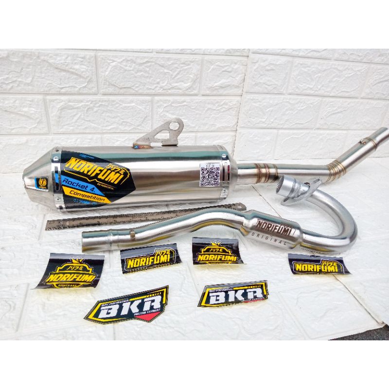 KNALPOT NORIFUMI ROCKET 4 COMPETISI CRF 150L, KLX 150, D-TRACKER, WR 155R-3