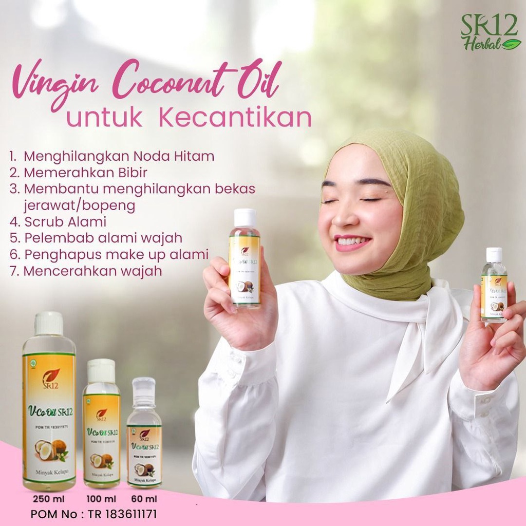 VCO ORIGINAL SR12 VICO OIL 250ml Minyak Kelapa Murni Kualitas Premium Asli Aman BPOM BLILA