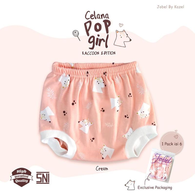 Jobel Celana Pop Girl Raccoon Edition (0 sd 24 bulan)