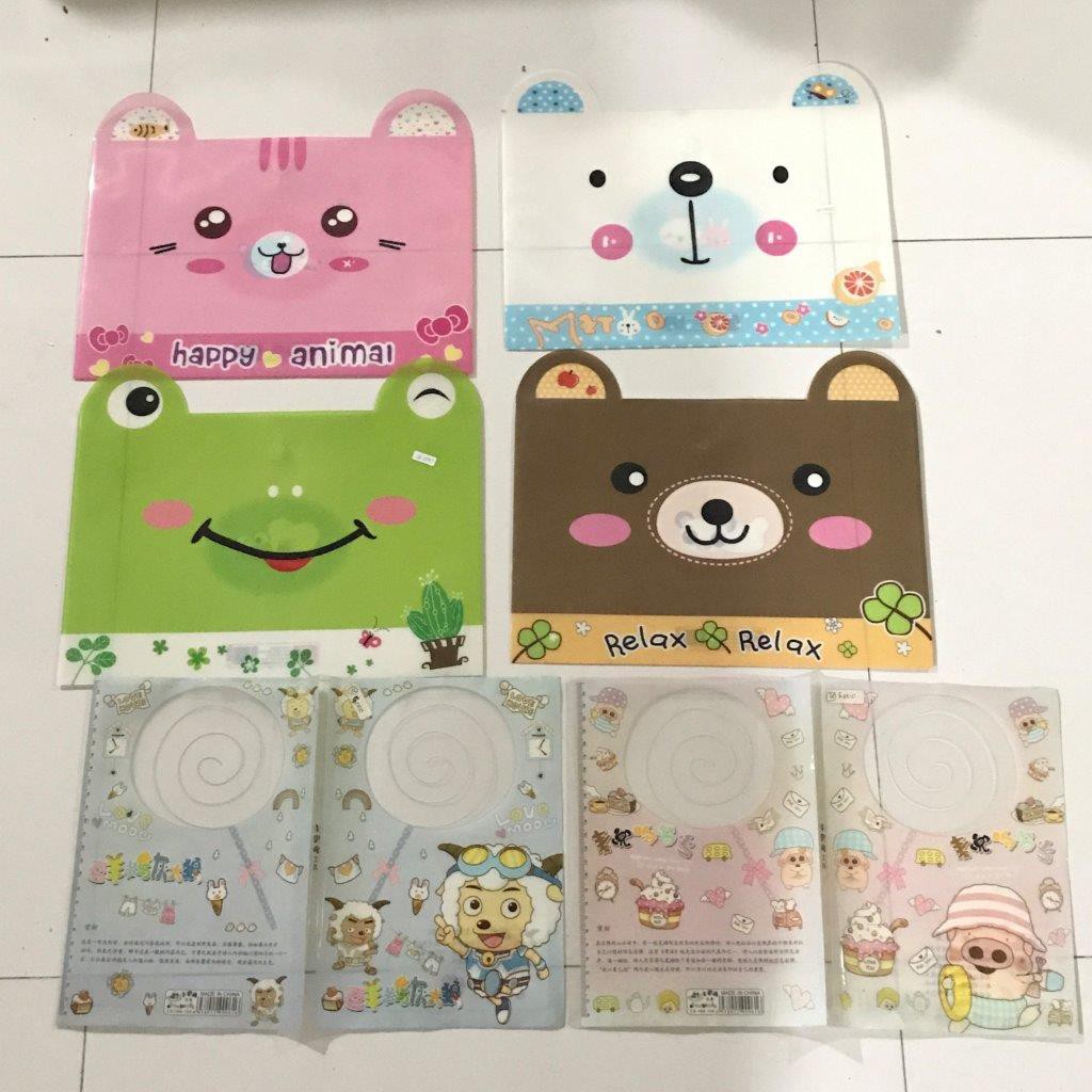 

Map plastik happy animal map folder map anak map buku