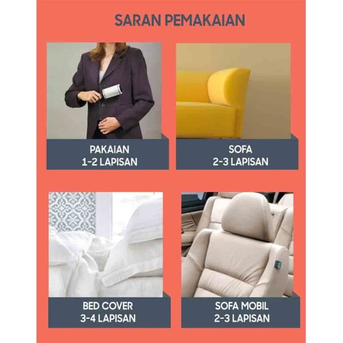 Bagus Micromate Lint Roller Cap Type 310 Pembersih Karpet Jok Pakaian