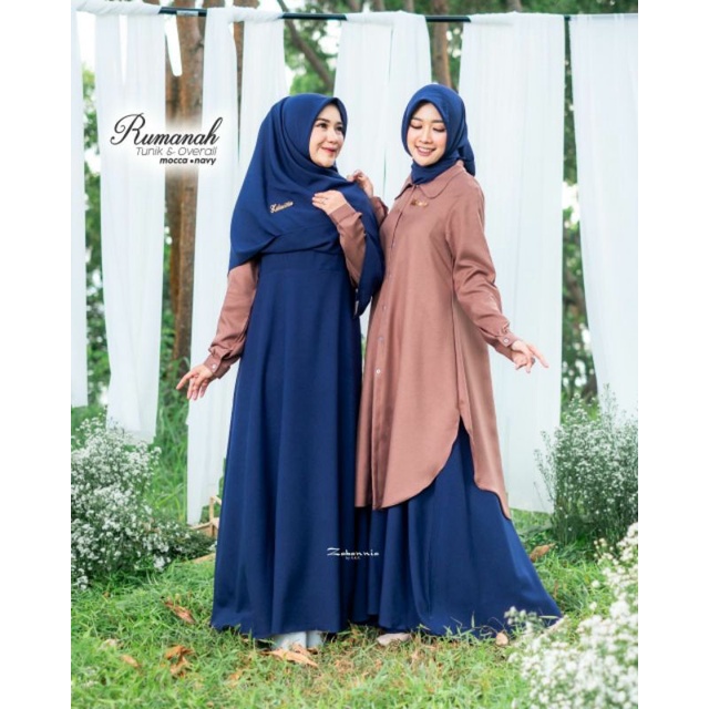 TUNIK OVERALL NEW RUMANAH BY ZABANNIA ORIGINAL