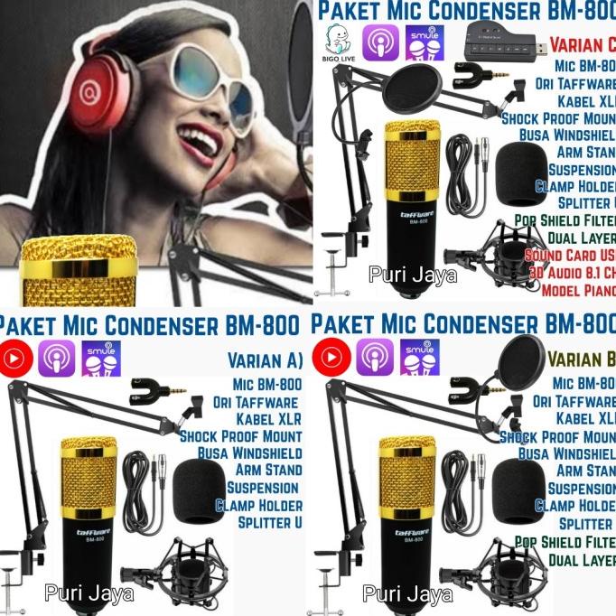 Paket Microphone Condenser BM800 Mikrofon BM800 Mic Kondenser BM-800