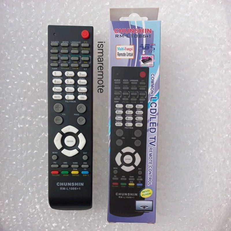 REMOTE REMOT TV POLYTRON LCD LED UNIVERSAL/MULTI/SERBA GUNA CINEMAX