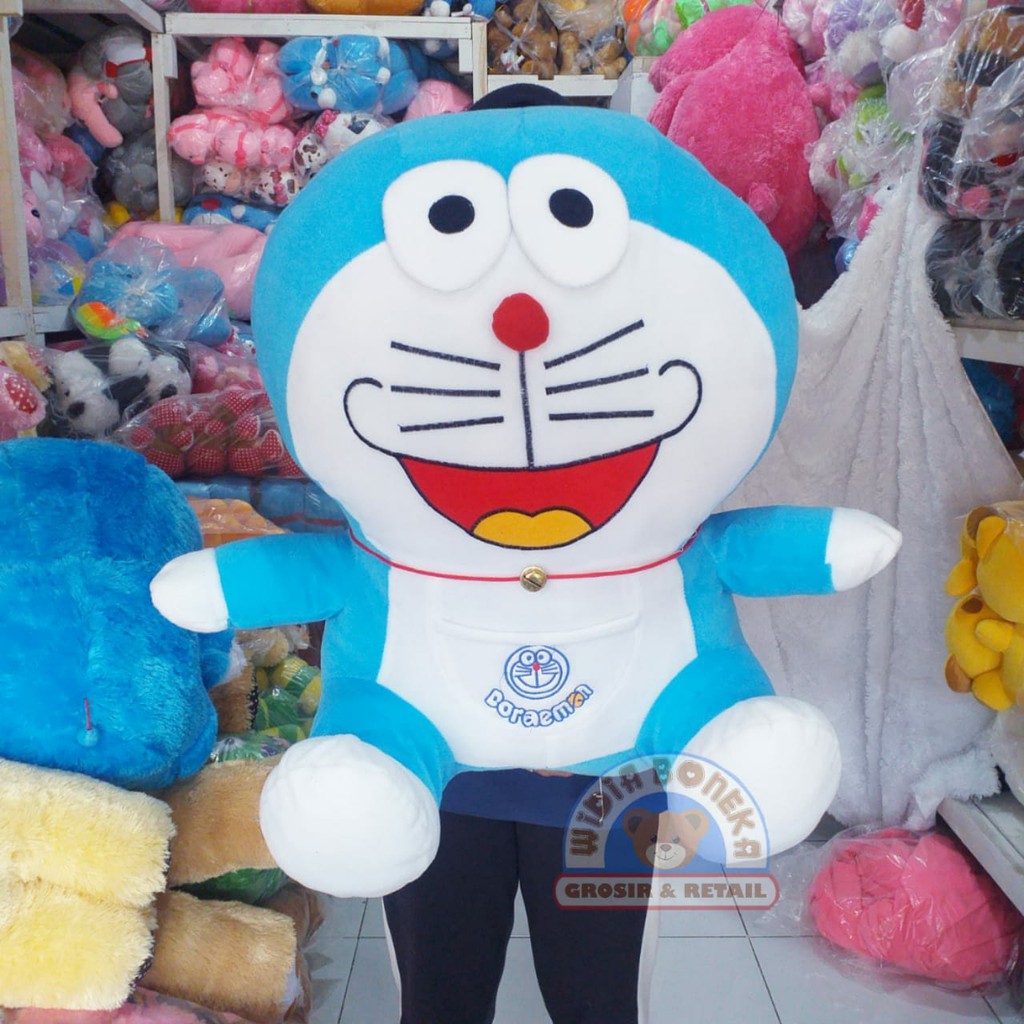 Boneka doraemon jumbo velboa / rasfur / snail mawar