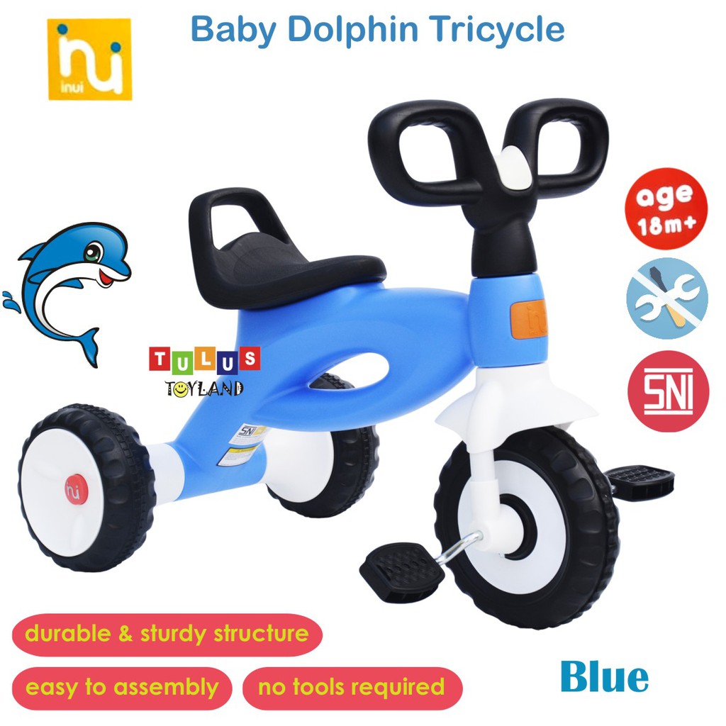 Sepeda Pedal Roda Tiga Inui Baby Dolphin Tricycle mini bike gowes anak kc 117 murah kc117