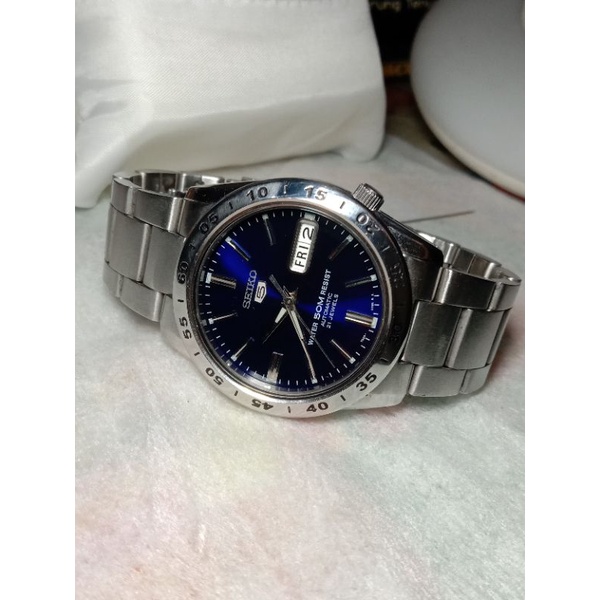 jam tangan seiko 5 blue dial or seiko 5 automatic 7S26 02T0