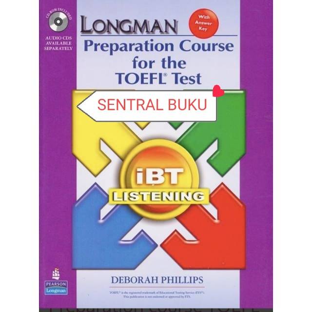 Longman preparation course for the TOEFL test ibt listening plus CD. Original