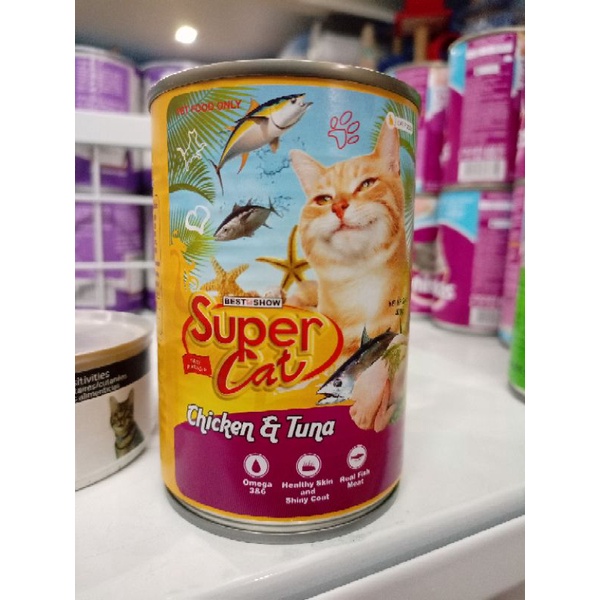 SuperCat Kaleng Chicken&amp;Tuna 400gr