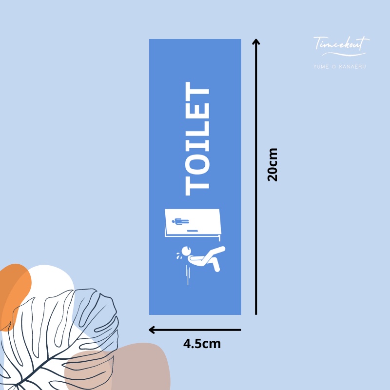 

STIKER SIGN LABEL TOILET COWOK TOILET CEWEK WATERPROOF