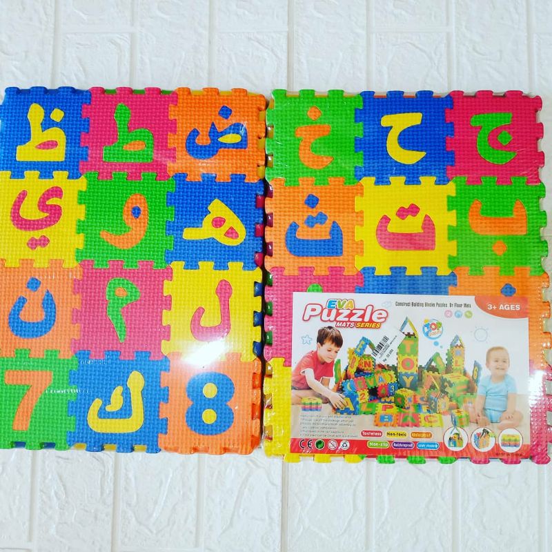 Mainan Huruf dan Angka Huruf Hijaiyah Mainan Edukasi Anak Puzzle Huruf Angka Puzzel Huruf HIjaiyah