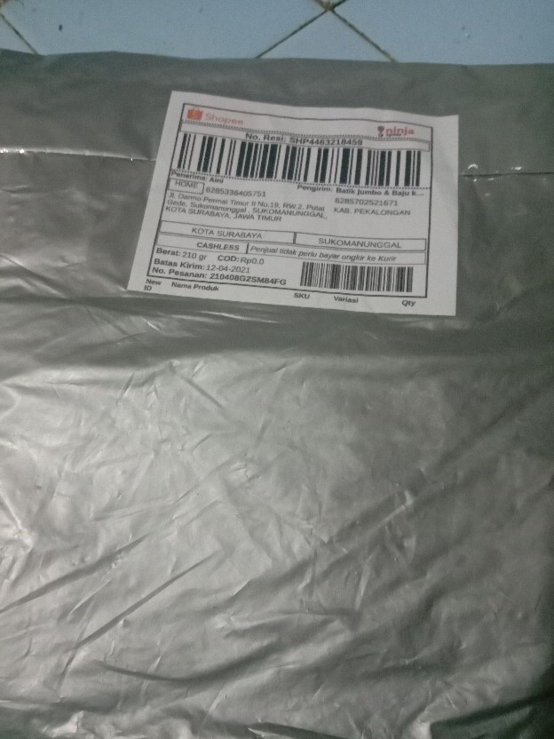 Risna Batik Jumbo Hrb089 C Kemeja Batik Pria Pendek Katun Primis Premium Besar Xxxl 3l 4l 5l