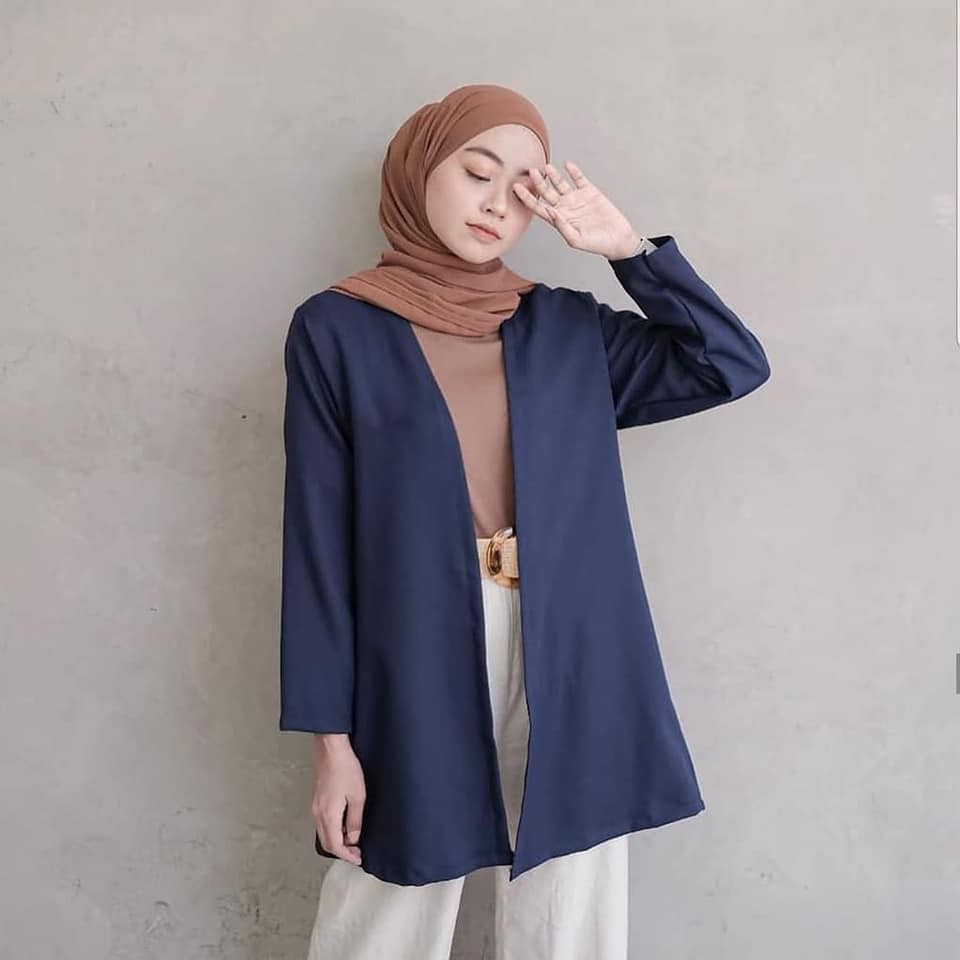 Baju Atasan Poppy Outer Cardigan Moscrepe