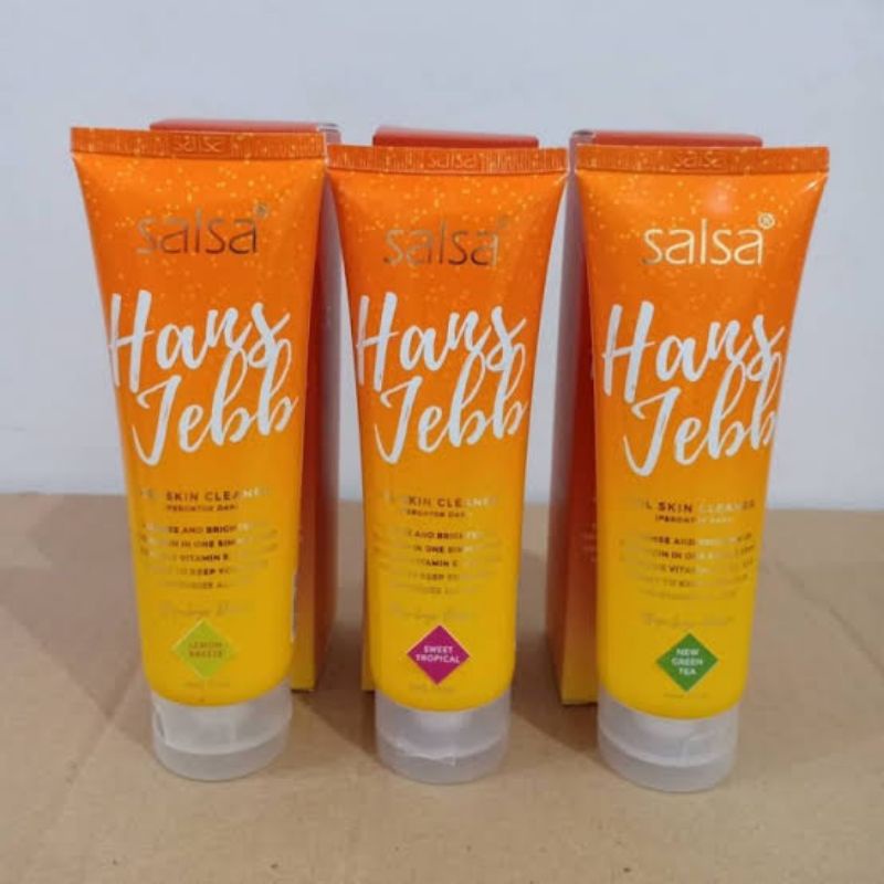 SALSA HANS JEBB GEL SKIN CLEANSER PERONTOK DAKI HANSJEBB GREEN TEA LEMON BREEZE SWEET TROPICAL