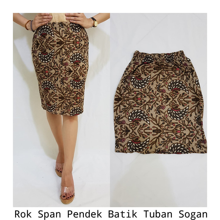 Pakaian Adat Bali Rok Span Pendek Batik