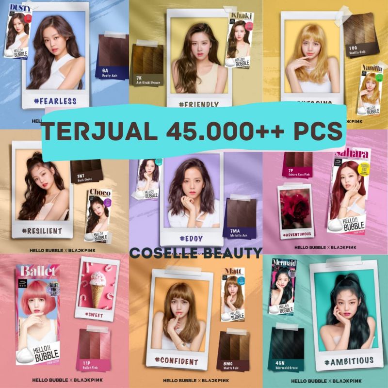[READY] Mise En Scène Hello Bubble Foam Hair Color Blackpink