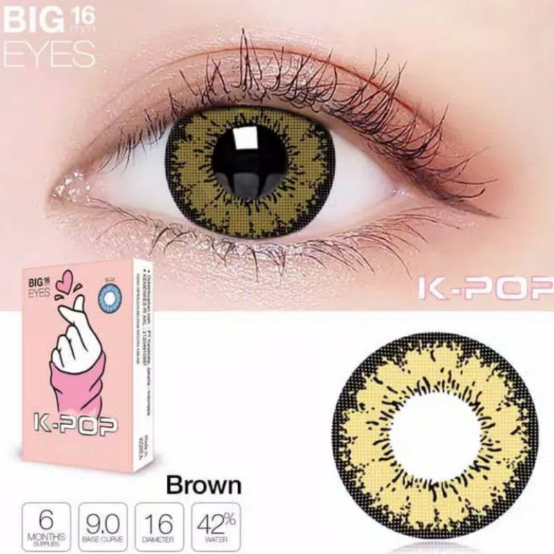 Softlens X2 K-POP 16 MM BIG EYES by EXOTICON / Softlen Soflen KPOP Warna Normal