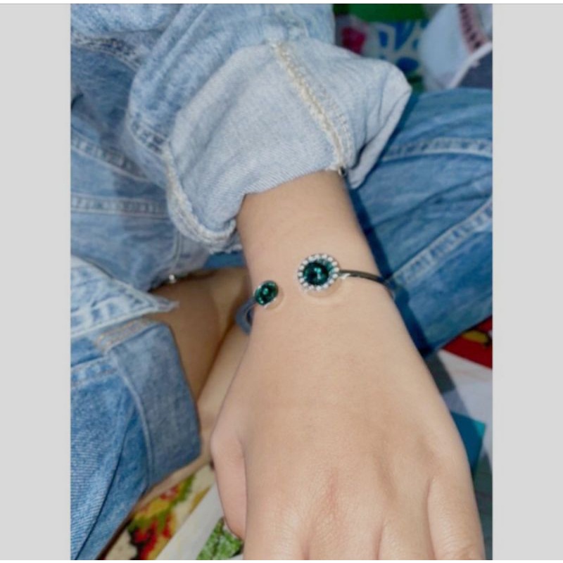 Gelang KK Liforce Emerald Bracelet/Gelang Cantik/Gelang Kesehatan