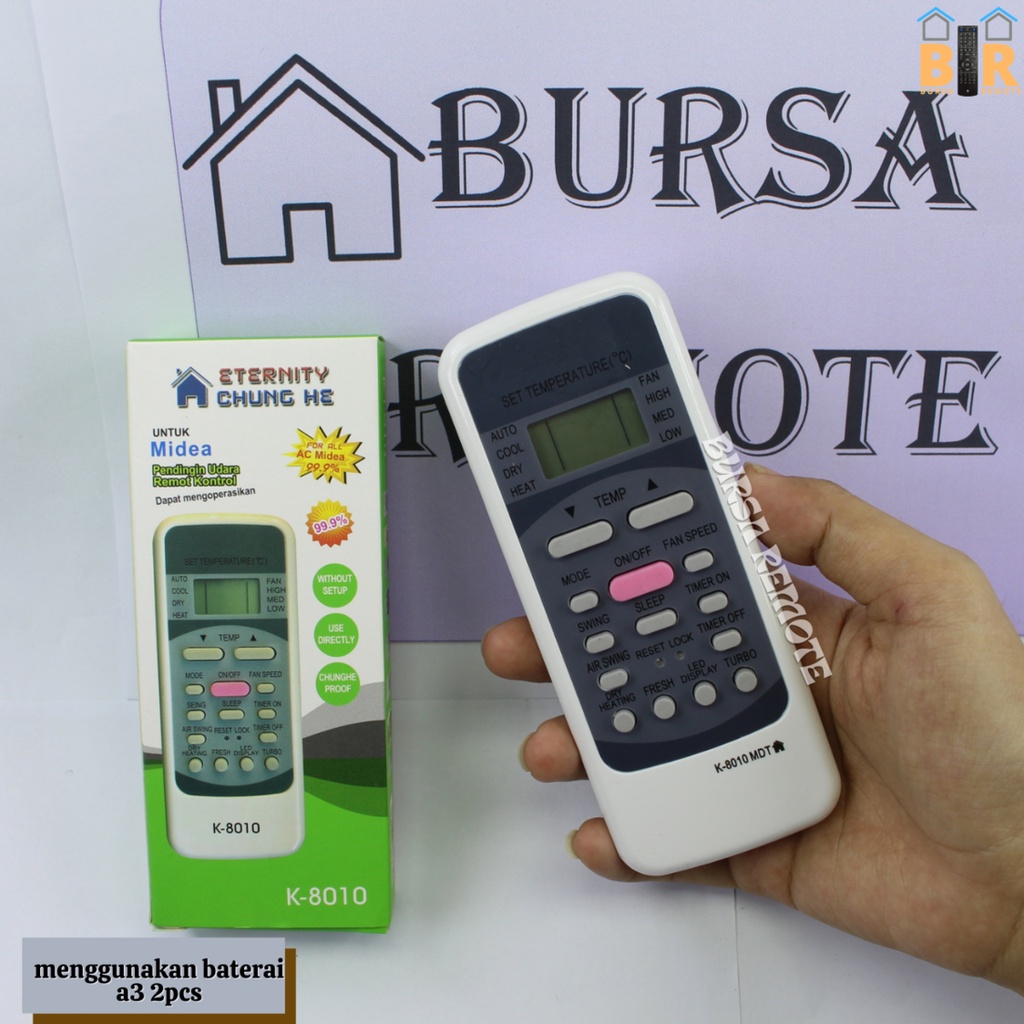 Remot / REMOTE AC 'MIDEA'  Multi Chunghe K-8010 / ecer dan grosir