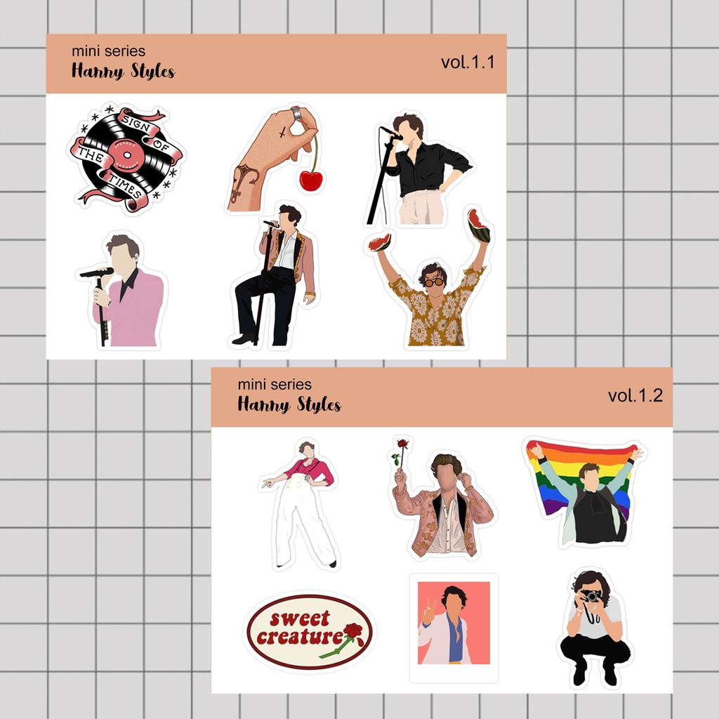 

Stiker Tumblr HP aesthetic / Stiker Laptop custom / stiker HP / Stiker Kpop | HARRY STYLES MINI 1