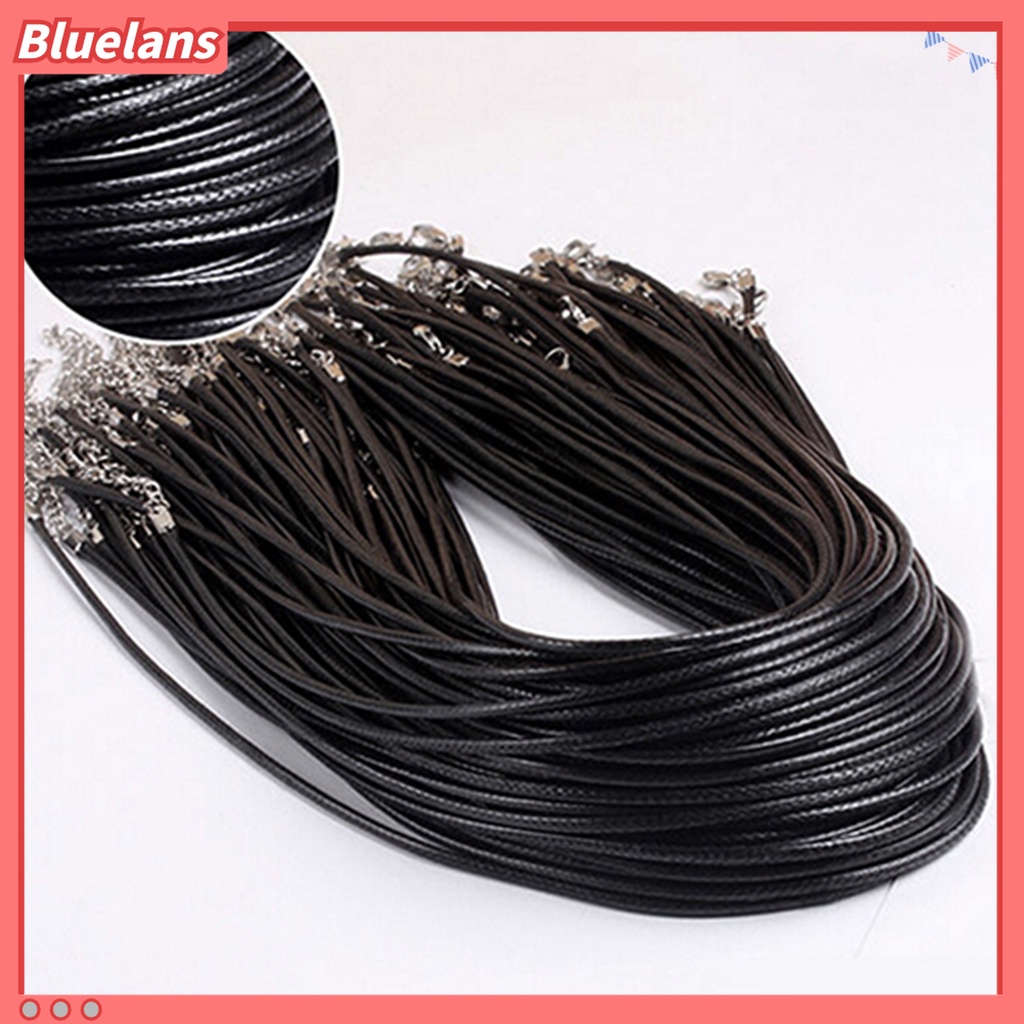 Bluelans 10Pcs / Set Kalung Choker Adjustable Bahan Kulit Imitasi Warna Hitam Untuk Pesta