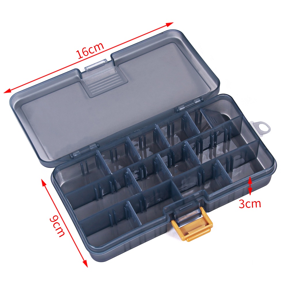 HENGJIA Fishing Waterproof Fishing Tackle Box Lure Bait Box Multifunctional Hook and Bait Accessory Box