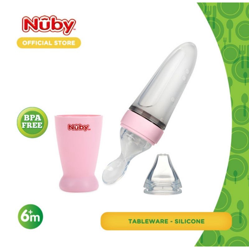 Nuby All Silicone Squeeze Feeder/Alat Makan Bayi Nuby