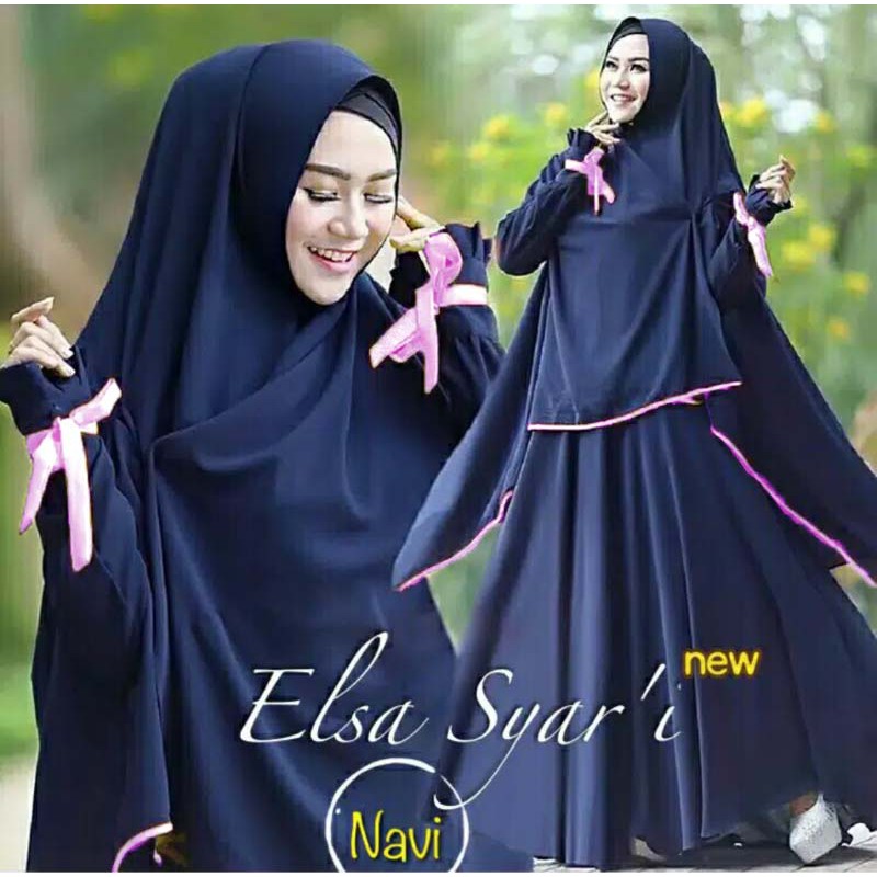 [ELSA NEW 4 NI] Ghamis Wanita Jersey Varian Warna