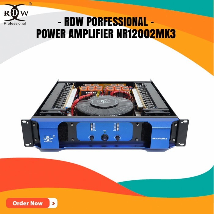 POWER AMPLIPIER 2 CHANNEL NR12002MK3 / NR 12002 MK3 RDW PROFESSIONAL