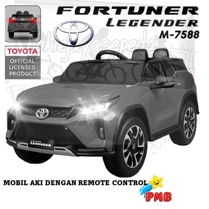 Promo TOYOTA FORTUNER Mobilan Aki Remote Control PMB M 7588 mobil LEGENDER OFFICIAL LICENSED