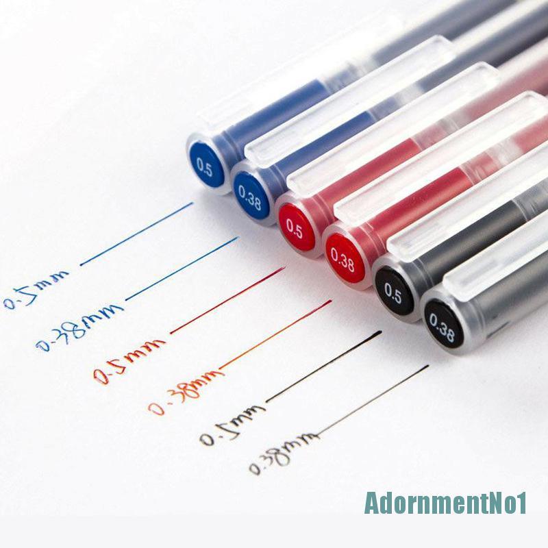 (AdornmentNo1) Muji Moma 5pcs / Set Pulpen Tinta Gel 0.38mm / 0.5mm Tidak Beracun