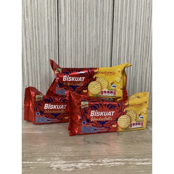 

Biskuat wonderfulls Cashew dan butter 84 gr