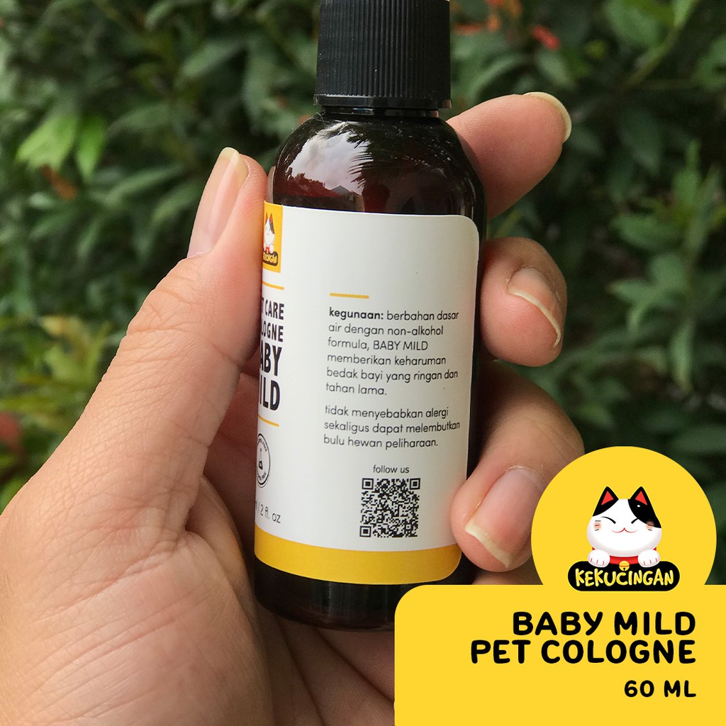 Parfum Kucing Anjing Waterbased Non Alkohol BABY MILD Kekucingan 60 ml