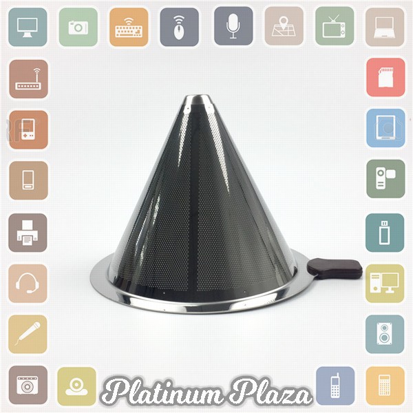 Ueinsang Filter Penyaring Kopi V60 Cone Coffee Dripper Filter Size Small - F-401 - Silver`2K8PUC-