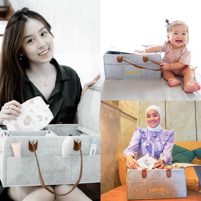 KIDYKADY Multipurpose Caddy Bag DENGAN COVER/ TAS DIAPER BAYI / TAS POPOK / TAS SERBAGUNA ANAK