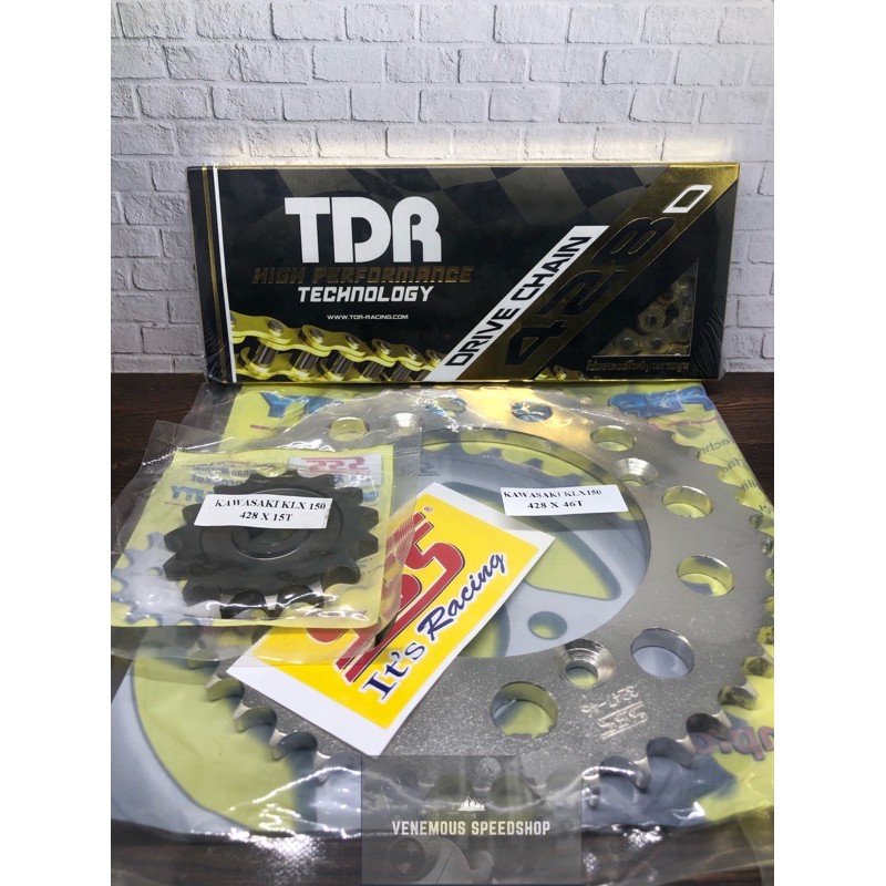 Gearset SSS 428 Rantai TDR KLX