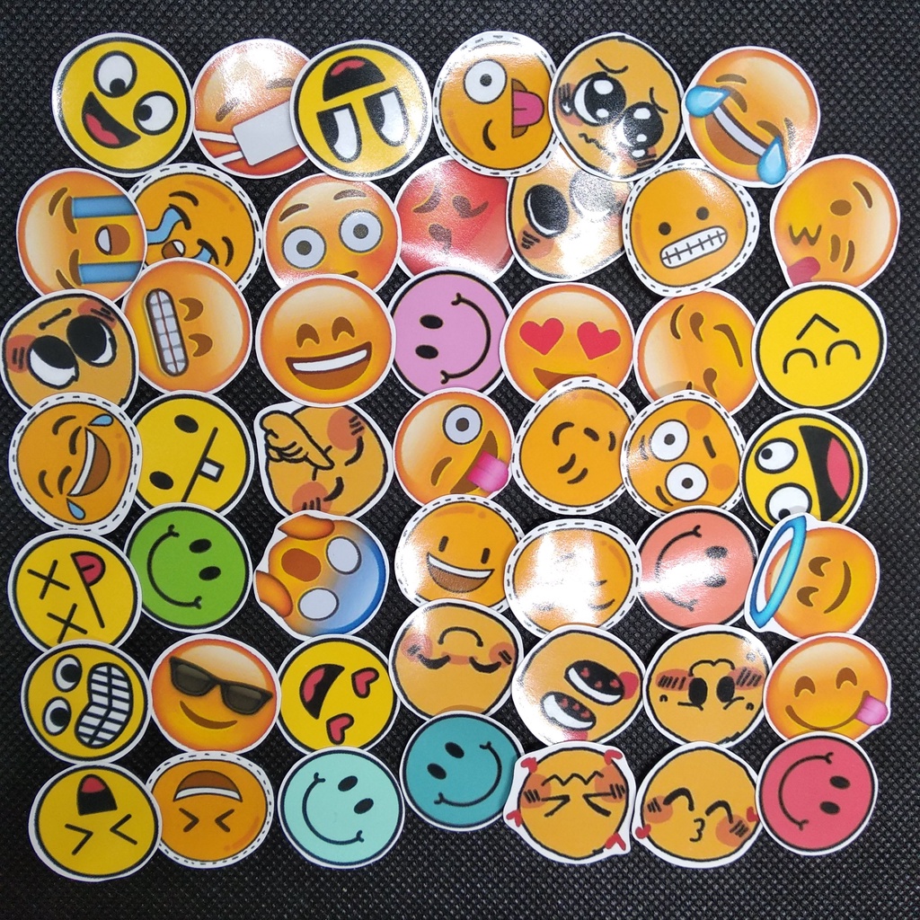 

48 pc STIKER TEMA EMOJI (uk S) | STICKER GLOSSY AESTHETIC | STICKER TUMBLR | STIKER HP | STIKER LAPTOP | STIKER LUCU