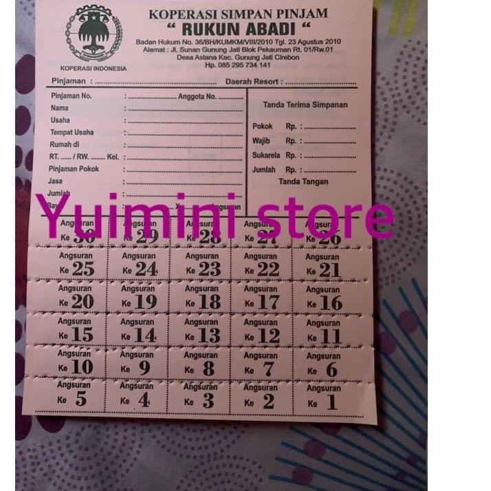 

[KODE PRODUK W0BQK8492] Promise kertas angsuran koperasi praktis tinggal sobek ga perlu ribet catat isi 50 lembar