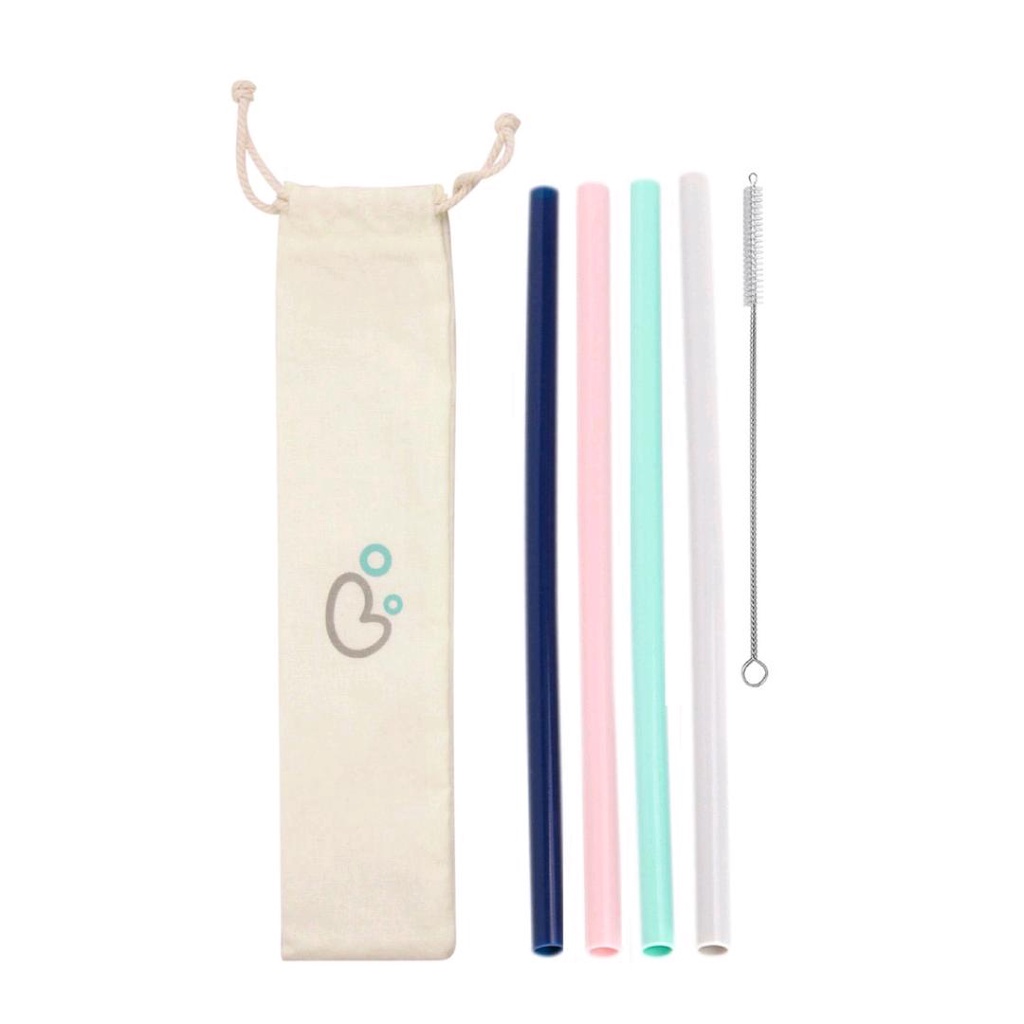 BABYQLO SILICONE STRAW SET BQ-9011