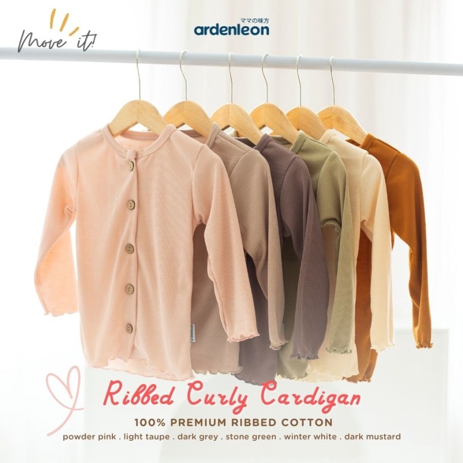 ARDENLEON Ribbed Curly Cardigan