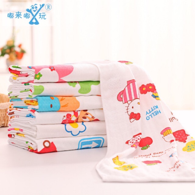 Handuk Jepang Bayi balita motif karakter baby kids towel