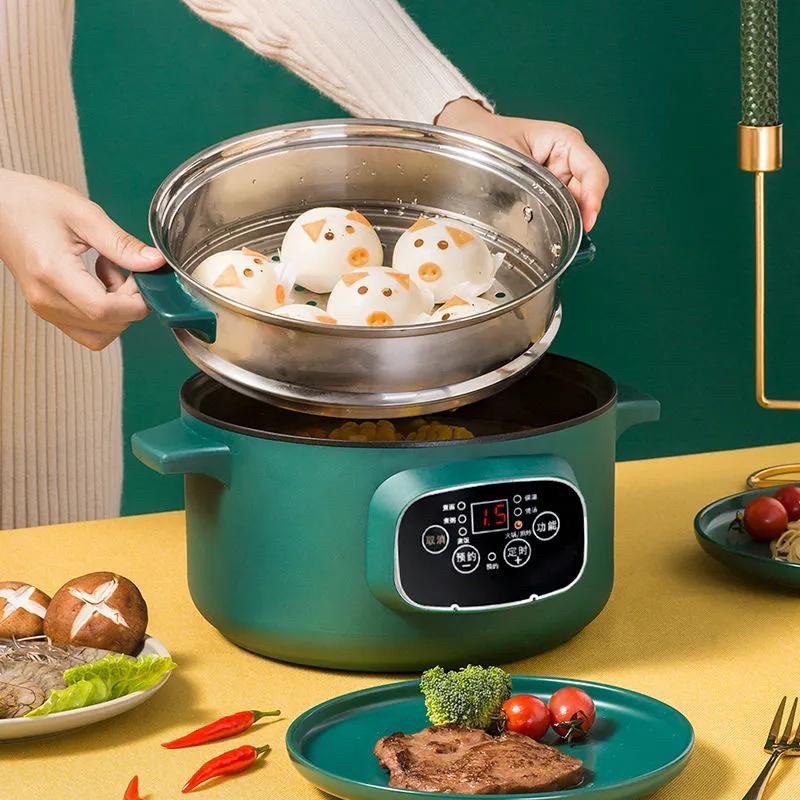 Panci Listrik Timer Serbaguna Ukuran Jumbo 3.2 Liter / 26 CM Frying Pan Multi Function High Quality