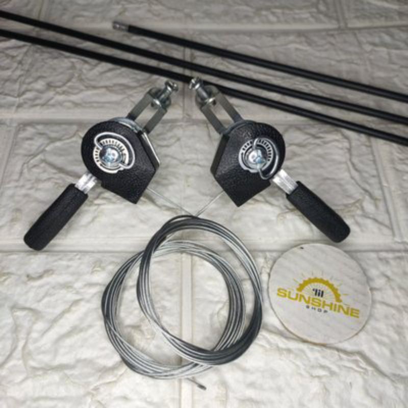 Shifter Jempol Jadul 5-6-7-8 Speed Alloy Silver